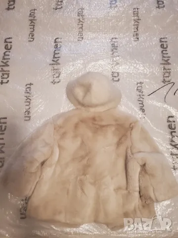 Шикозно пухено дамско патенце и шапка, снимка 2 - Палта, манта - 48103985