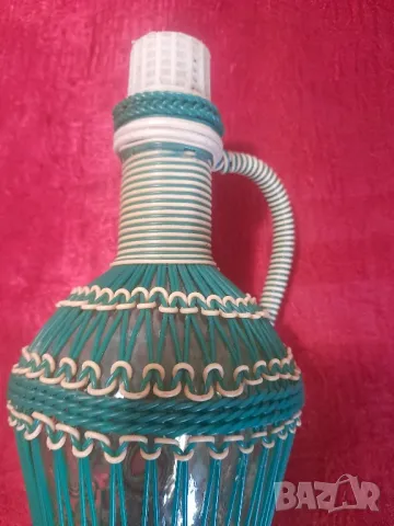 Ретро плетена бутилка , снимка 3 - Колекции - 47529034