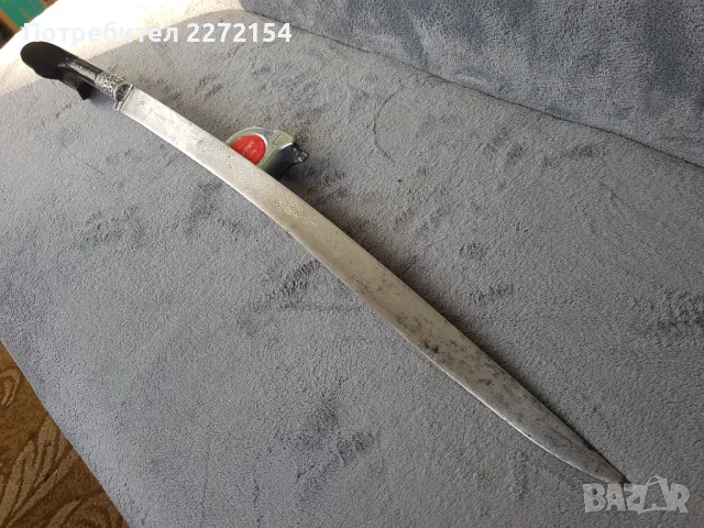 Османски ятаган дамаск, снимка 3 - Антикварни и старинни предмети - 49782496