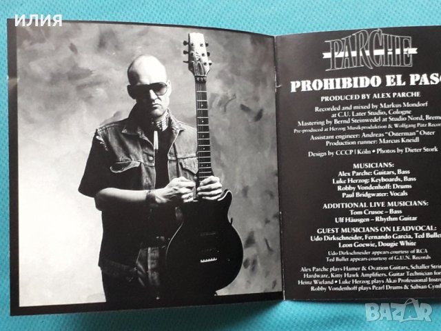 Alex Parche – 1994 - Prohibido El Paso(Hard Rock), снимка 2 - CD дискове - 42998918