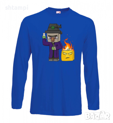 Мъжка тениска майнкрафт Minecraft Witch,Minecraft,Игра,Забавление,подарък,Изненада,Рожден Ден., снимка 3 - Тениски - 36496780