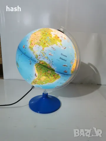 Нощна лампа Глобус /Карта на света/ - италианска версия, снимка 6 - Детски нощни лампи - 48440567