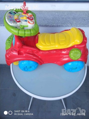 Детска кола с мелодии и команди
