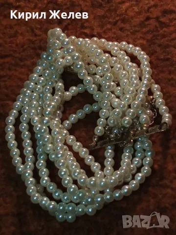 СТИЛНА ВИНТИДЖ АРТ СТИЛ ПЕРЛЕН Тип ОГЪРЛИЦА КОЛИЕ 47339, снимка 6 - Колиета, медальони, синджири - 47220274