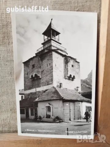 Картина, кулата на Мешчиите във Враца, 1970-те год., снимка 2 - Картини - 48325559