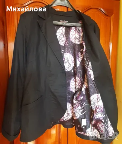 Сако промазан плат тип деним, снимка 6 - Сака - 49040235