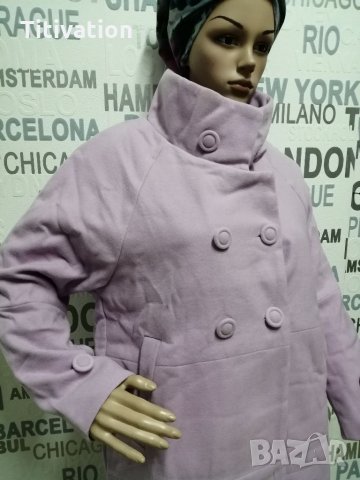 Бледо лилаво палто, снимка 4 - Палта, манта - 27023153