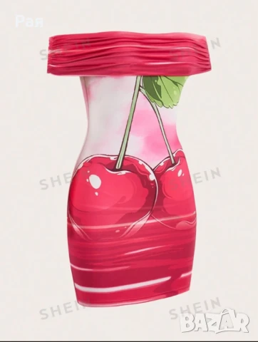 Рокля с череши, снимка 5 - Рокли - 50658030