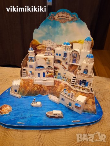 3D макет на остров Санторини Cubic Fun