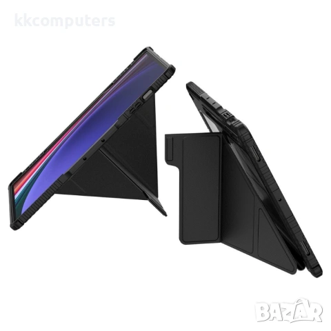 NILLKIN Bumper Leather Case Pro калъф за Samsung Galaxy Tab S9 Ultra със слайд капак за камера и Ori, снимка 2 - Калъфи, кейсове - 53231395