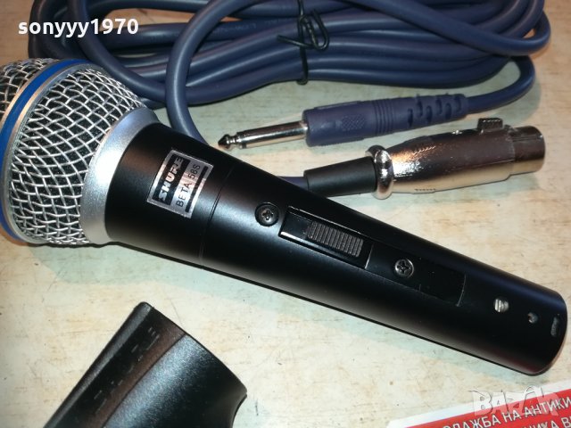 shure beta sm58s-profi microphone-внос швеицария 2603210918, снимка 6 - Микрофони - 32307540