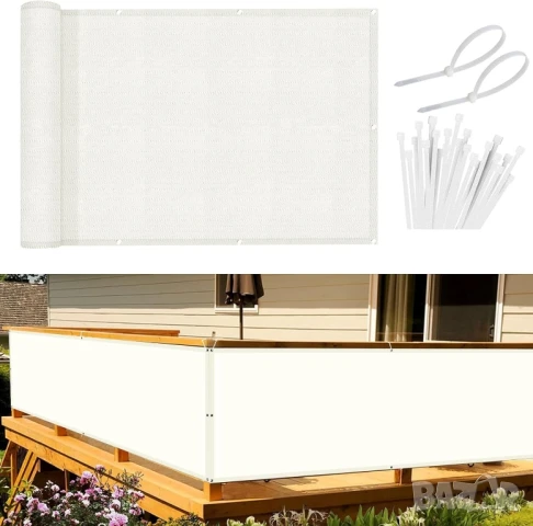 0,75х5м Параван за поверителност за балкон, тераса, ограда, водоустойчив , снимка 2 - Други стоки за дома - 50051277