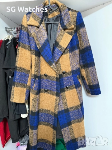 Шарено палто с подарък чанта