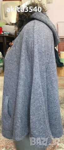 Широка блуза с качулка, снимка 3 - Блузи с дълъг ръкав и пуловери - 32585883