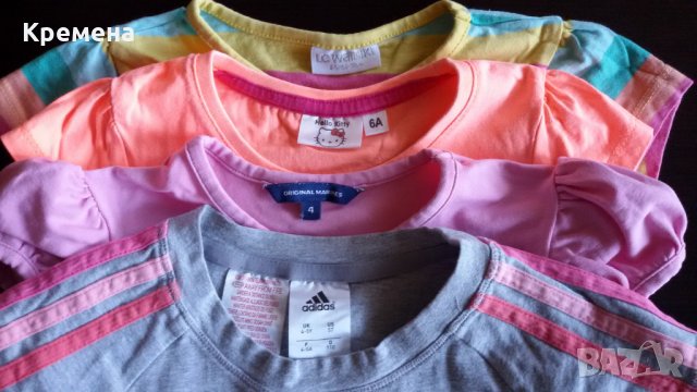 летни блузки за момиче- къс и дълъг ръкав - 4лв, потничета, снимка 2 - Детски тениски и потници - 28547353