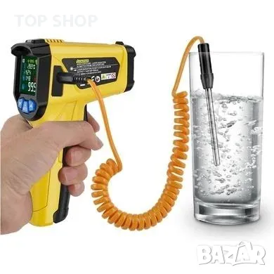 Mestek 800C Индустриален безконтактен термометър и хигрометър със сонда, -50/800°C, снимка 4 - Гедорета - 48735235