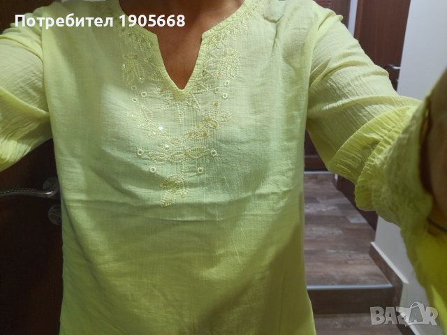 Свежа риза / туника - омбре ефект, снимка 2 - Туники - 37660385