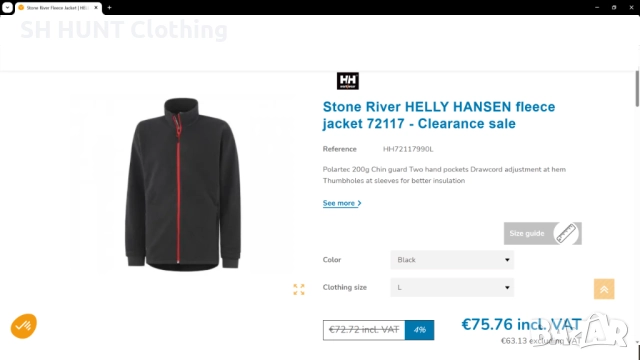 HELLY HANSEN 72117 POLARTEC Fleece Jacket M работна поларена горница W4-383, снимка 2 - Суичъри - 52111603