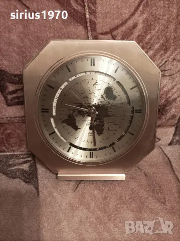 много красив бутиков стилен часовник работи батерия световно време, снимка 2 - Стенни часовници - 47497421