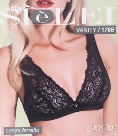Дантелен черен сутиен бюстие бралета без банел SIELEI, снимка 2 - Бельо - 28255341