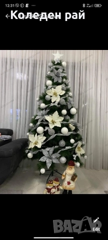 ЗЕЛЕНИ ЕЛХИ Гриин Роял с ДЕБЕЛ КЛОН и МЕТАЛНА СТОЙКА + ДВА ПОДАРЪКА , снимка 11 - Декорация за дома - 52344687