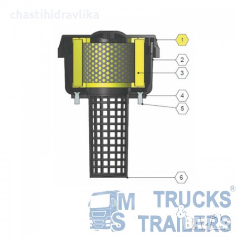 КАПАК ЗА КАПАЧКА С ЦЕДКА ЗА ХИДРАВЛИЧЕН РЕЗЕРВОАР HYVA, снимка 2 - Части - 39984227