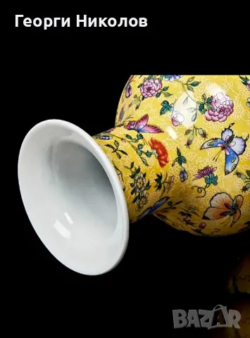 Винтидж Керамична ваза , снимка 3 - Вази - 48559994