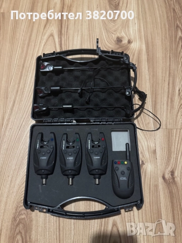сет сигнализатори 3+1 – cormoran pro carp f-4000 + обтегачи – anaconda vipex rsx, снимка 2 - Такъми - 52509269