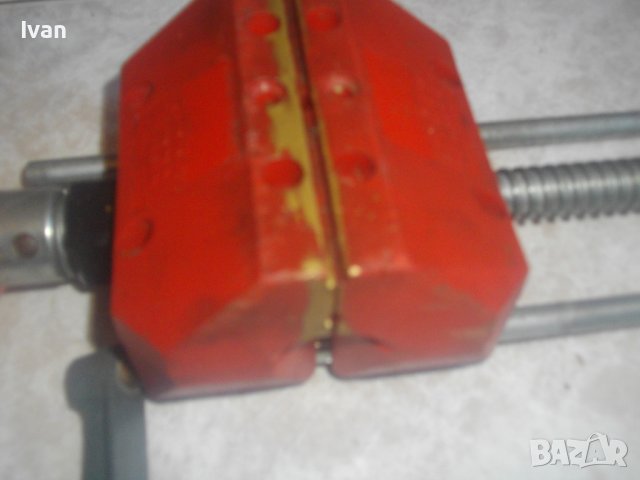 Дърводелско Менгеме-Старо Качество-WEST GERMANY-BESSEY S10-Отлично-Отваря 105 мм-Челюсти 90мм-Стяга, снимка 16 - Менгемета - 43202898