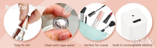 Акумулаторен козметичен тример 2 в 1 от Kaphio Facial Hair Removal, снимка 8 - Тримери - 43512840