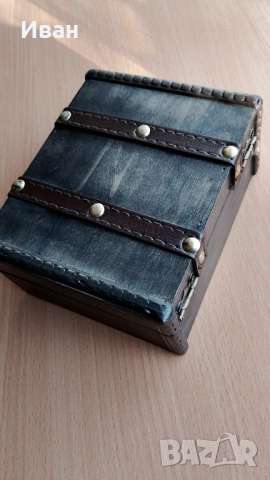 Винтидж дървена кутия за бижута , снимка 4 - Антикварни и старинни предмети - 53341608