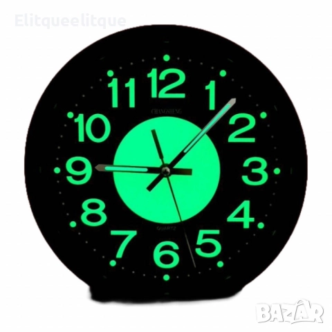 Светещ безшумен часовник за стена или маса, 26 см, снимка 4 - Декорация за дома - 52185385