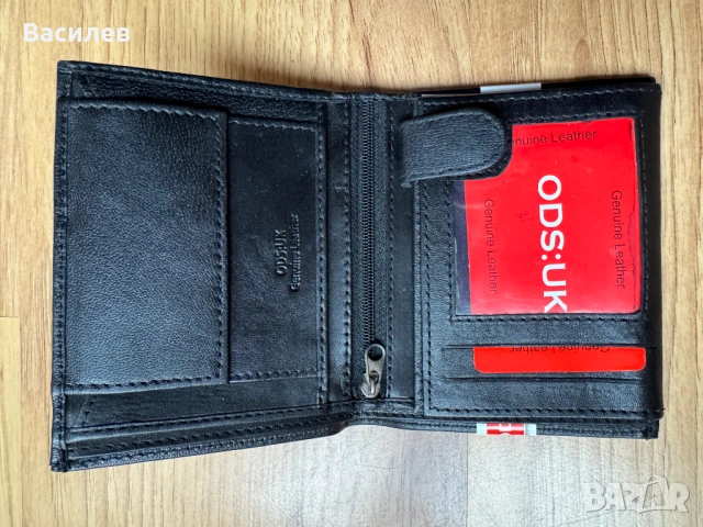 ODSUK мъжки портфейл портмоне естествена агнешка кожа внос Англия, снимка 4 - Портфейли, портмонета - 53296849