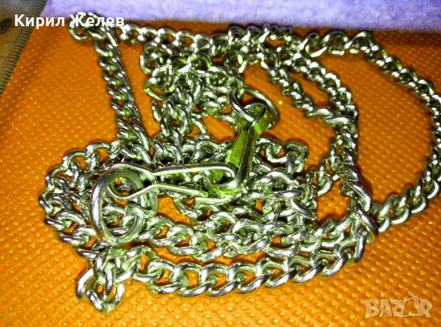 ДЪЛГА ЗДРАВА ЗЛАТИСТА ВЕРИЖКА СИНДЖИР от БЛАГОРОДНА СТОМАНА КЛАСИЧЕСКА ПЛЕТКА 20378