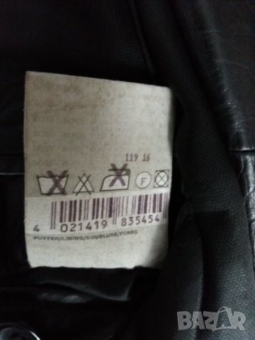 Кожено яке BOSS, снимка 4 - Якета - 32384907