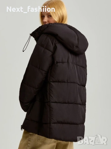 Капитонирано яке с качулка, снимка 4 - Якета - 53131586