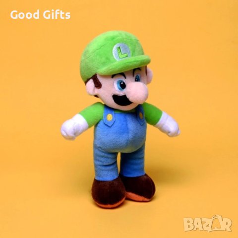 Плюшена играчка Луиджи Super Mario, снимка 3 - Плюшени играчки - 42938277