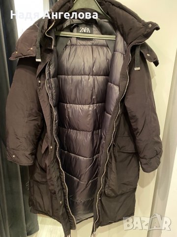 Черно мъжко зимно яке ZARA - размер S, снимка 7 - Якета - 38161409