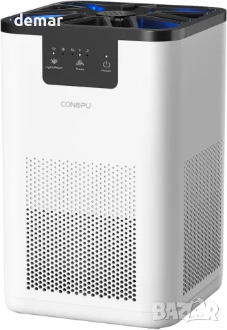 Пречиствател на въздух CONOPU, 3-степенна филтрация, с функция за ароматерапия, нощна светлина