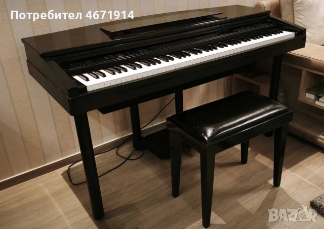 продавам дигитално пиано YAMAHA CLAVINOVA CVP-70 с съответното столче