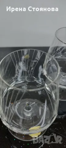 4 броя кристални чаши за ликьор, ръчно издухан и шлифован кристал. Вместимост 180 мл, снимка 11 - Чаши - 47277085