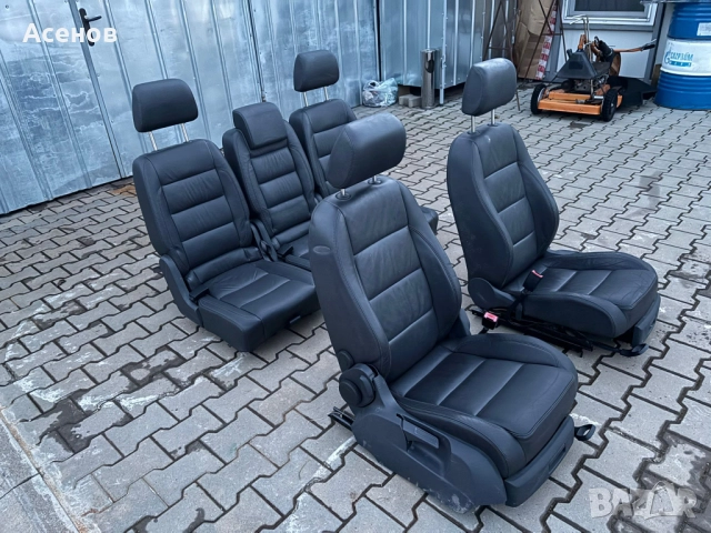 Кожени Седалки Кожен Салон за VW Touran Туран Тоуран, снимка 4 - Аксесоари и консумативи - 52150802