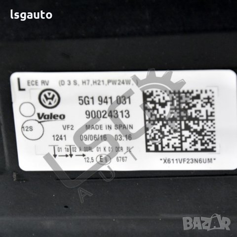 Оригинален ляв ксенонов фар VW Golf 7 ART200305, снимка 6 - Части - 32271523