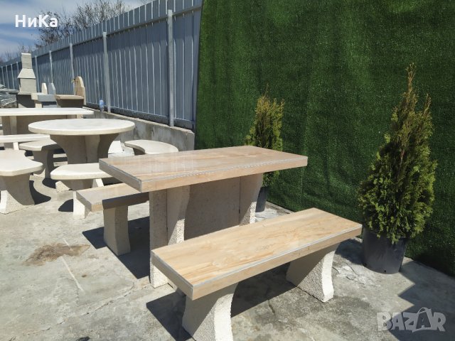 Градинска маса с пейки - градински комплект, сет ” КАПУЧИНО ”, снимка 3 - Градински мебели, декорация  - 32571461