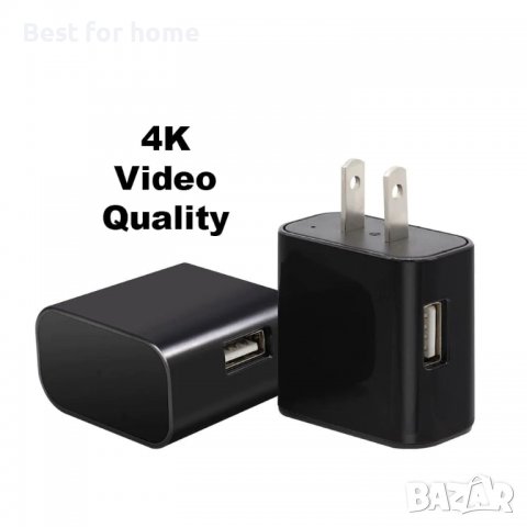 Скрита камера в зарядно устройство- Wifi 4k, снимка 2 - IP камери - 38365447