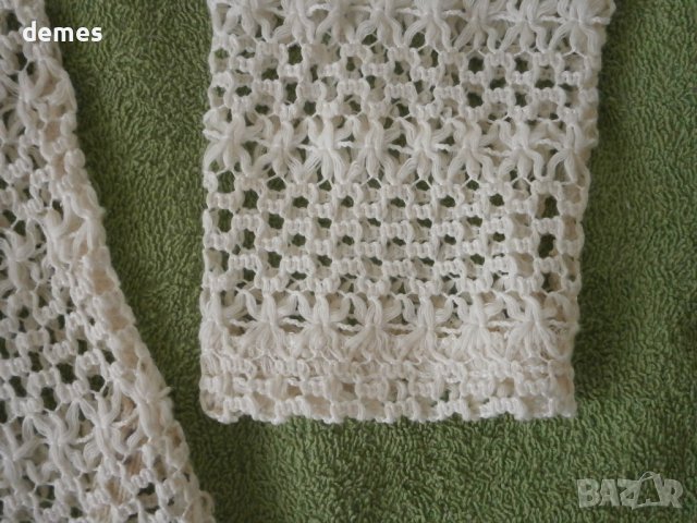 Памучна лятна блуза в цвят екрю, много фина, размер М, снимка 5 - Блузи с дълъг ръкав и пуловери - 37609210