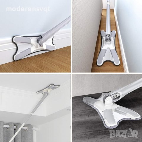 Х образен моп паяк с функция за изстискване на кърпата, снимка 3 - Мопове, кофи, четки и метли - 38164545