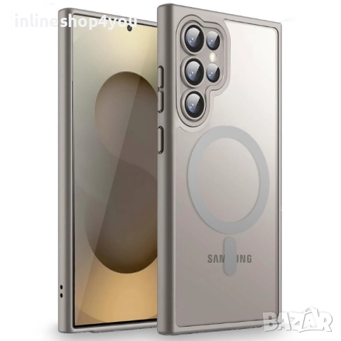Матов MAGSAFE Кейс за Samsung Galaxy S25 Ultra, снимка 7 - Калъфи, кейсове - 51748831
