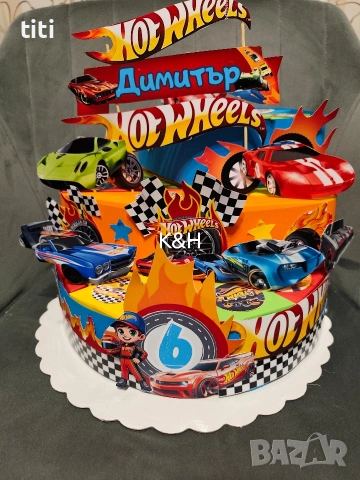 Картинена торта Хот Уилс 