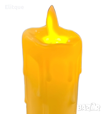 LED свещ със златиста основа и реалистичен пламък, снимка 3 - Други стоки за дома - 52820179